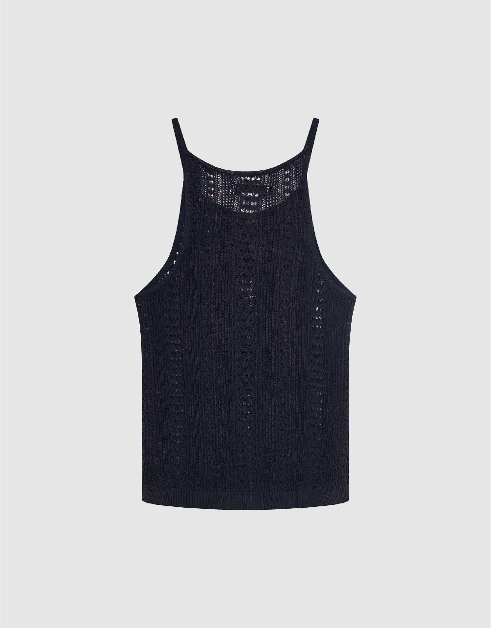 Sleeveless Crew Neck Knitted Tank Top