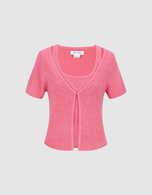 2 In 1 Knitted T-Shirt