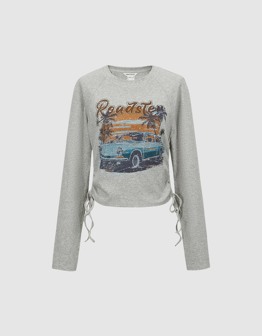 Printed Crew Neck Skinny T-Shirt