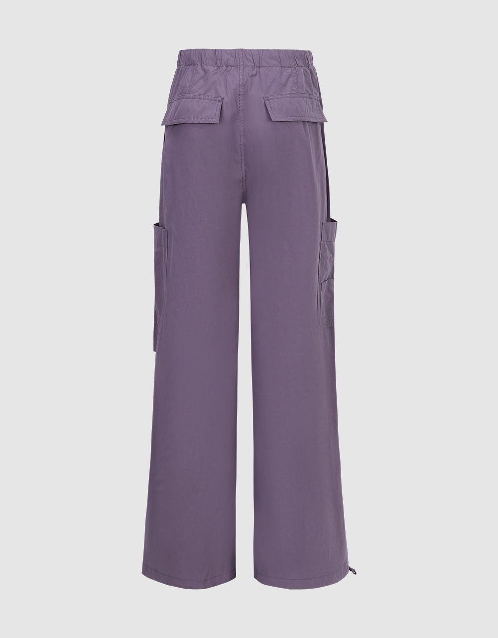 Drawstring Waist Wide-Leg Pants