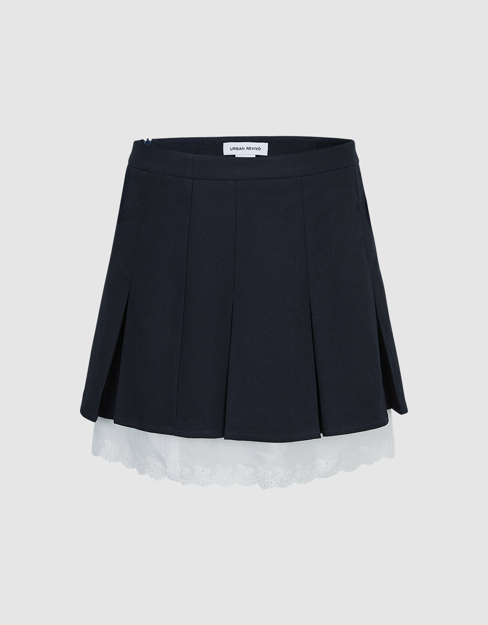 Two Toned Mini A-Line Skirt