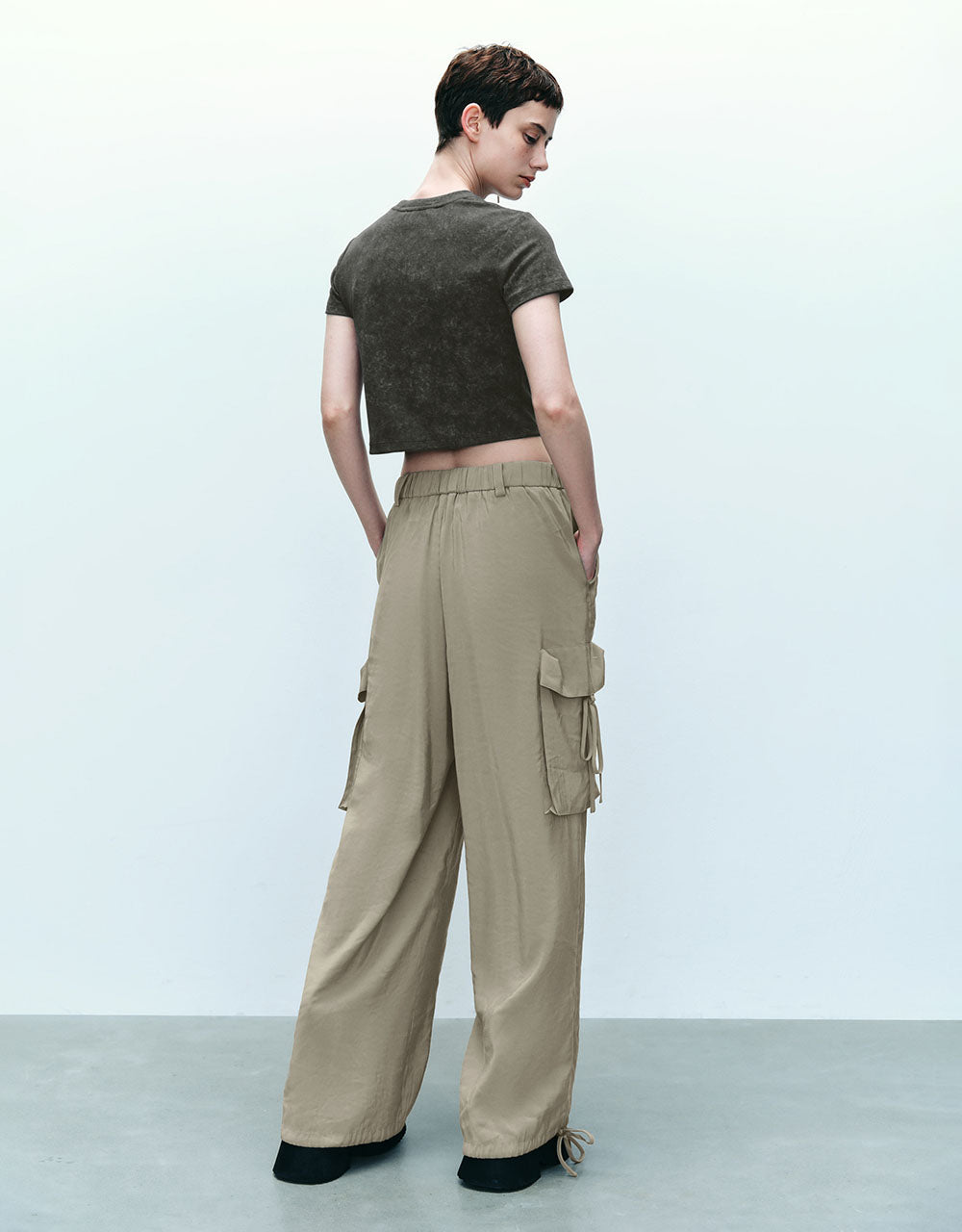 Letter Printed Crew Neck T-Shirt