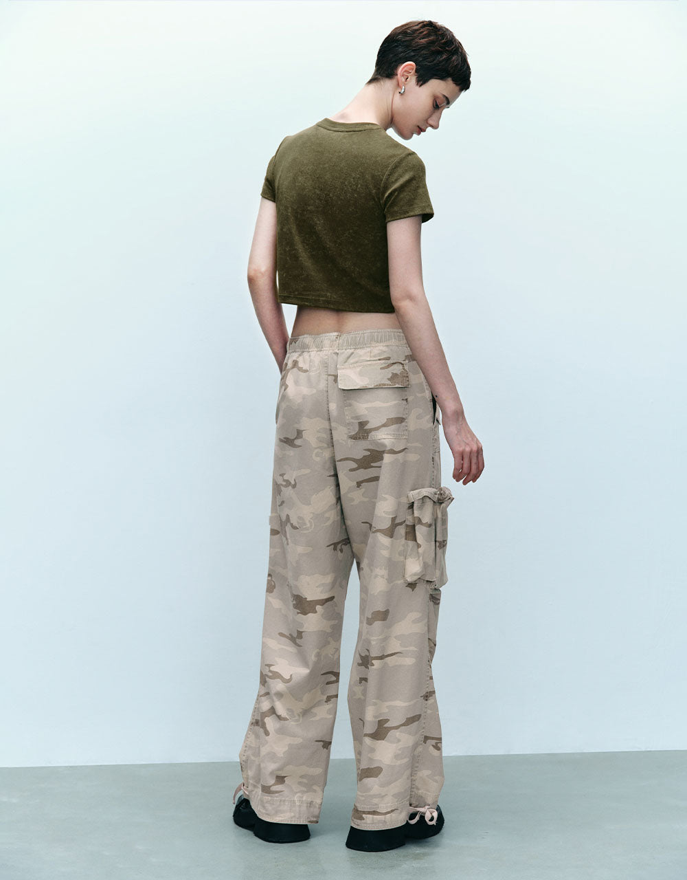 Letter Printed Crew Neck T-Shirt