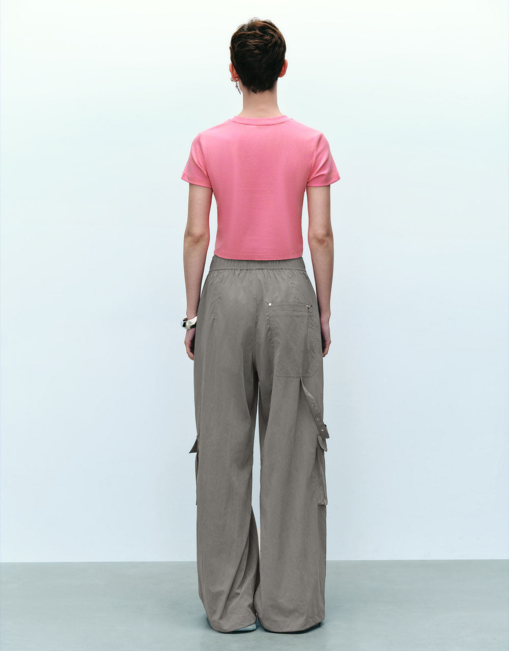 Letter Printed Crew Neck T-Shirt