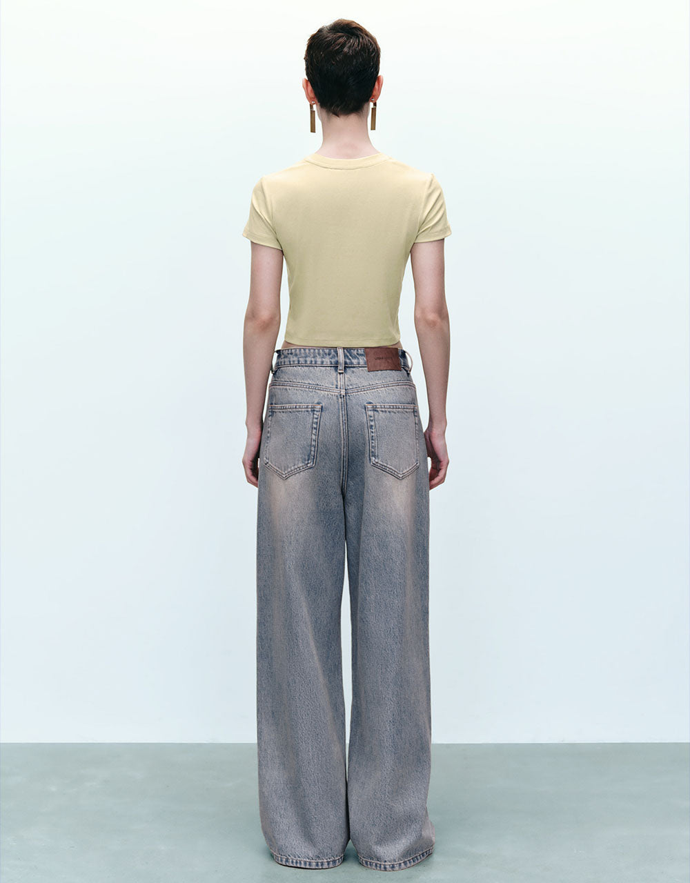 Letter Printed Crew Neck T-Shirt