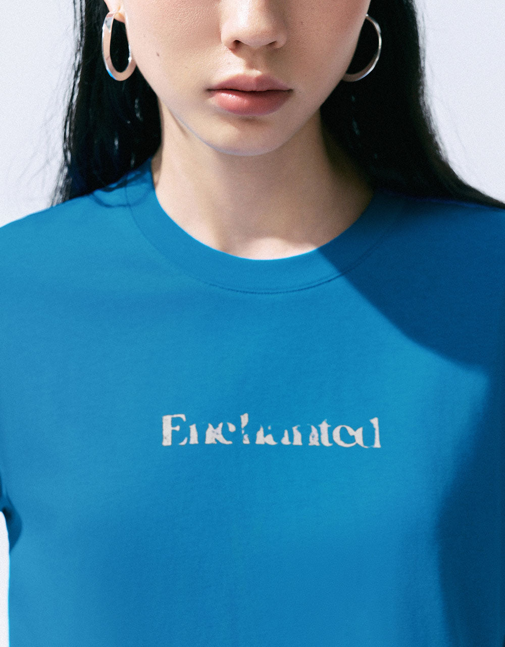 Letter Printed Crew Neck T-Shirt