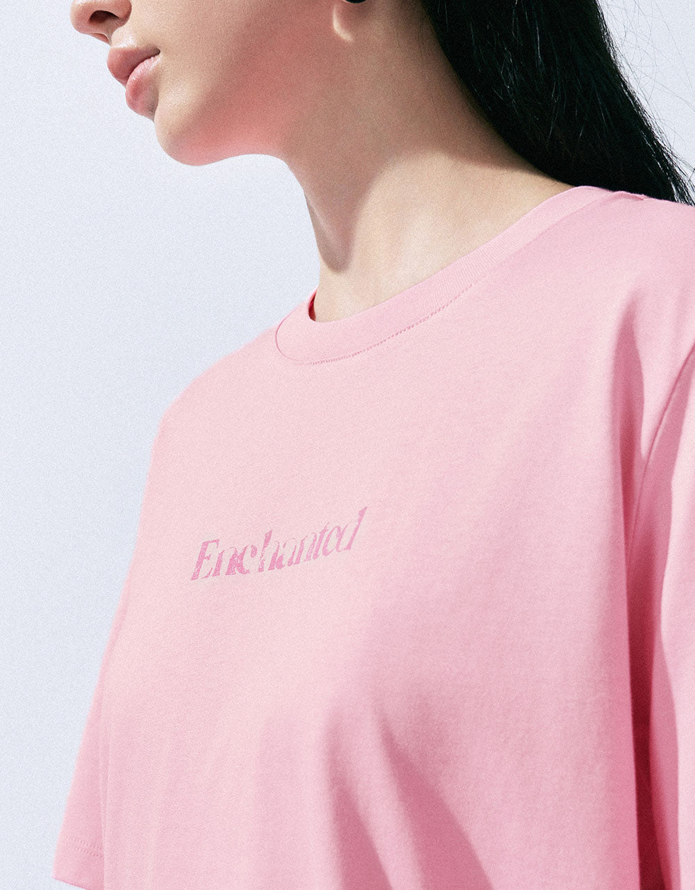 Letter Printed Crew Neck T-Shirt