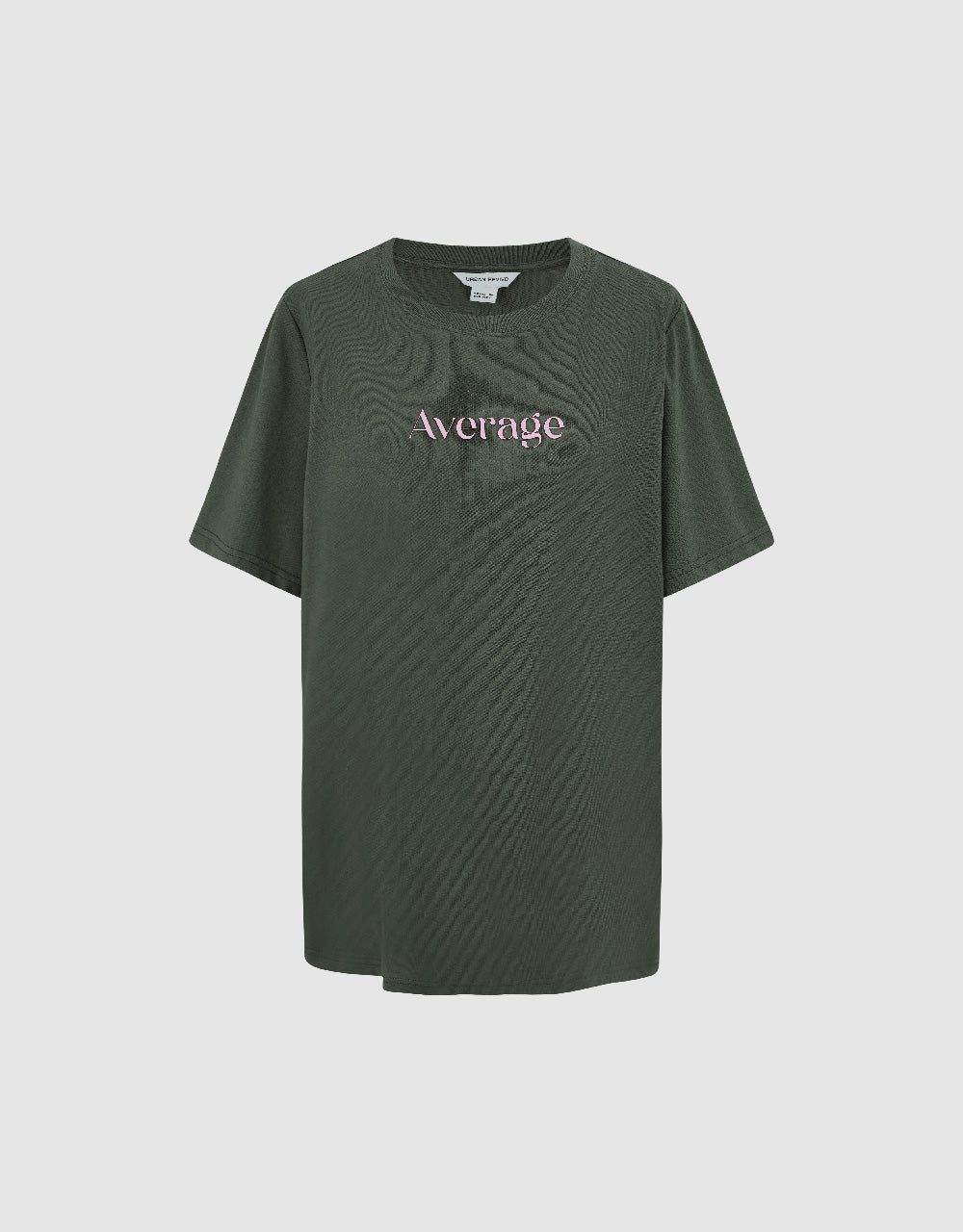 Letter Printed Crew Neck T-Shirt