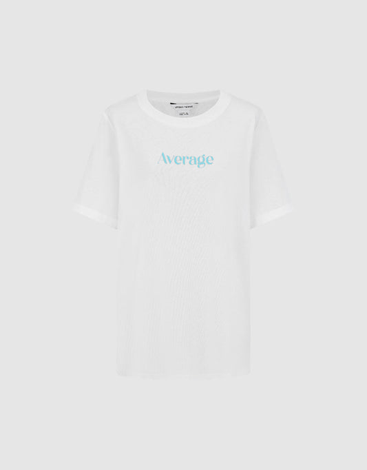 Letter Printed Crew Neck T-Shirt