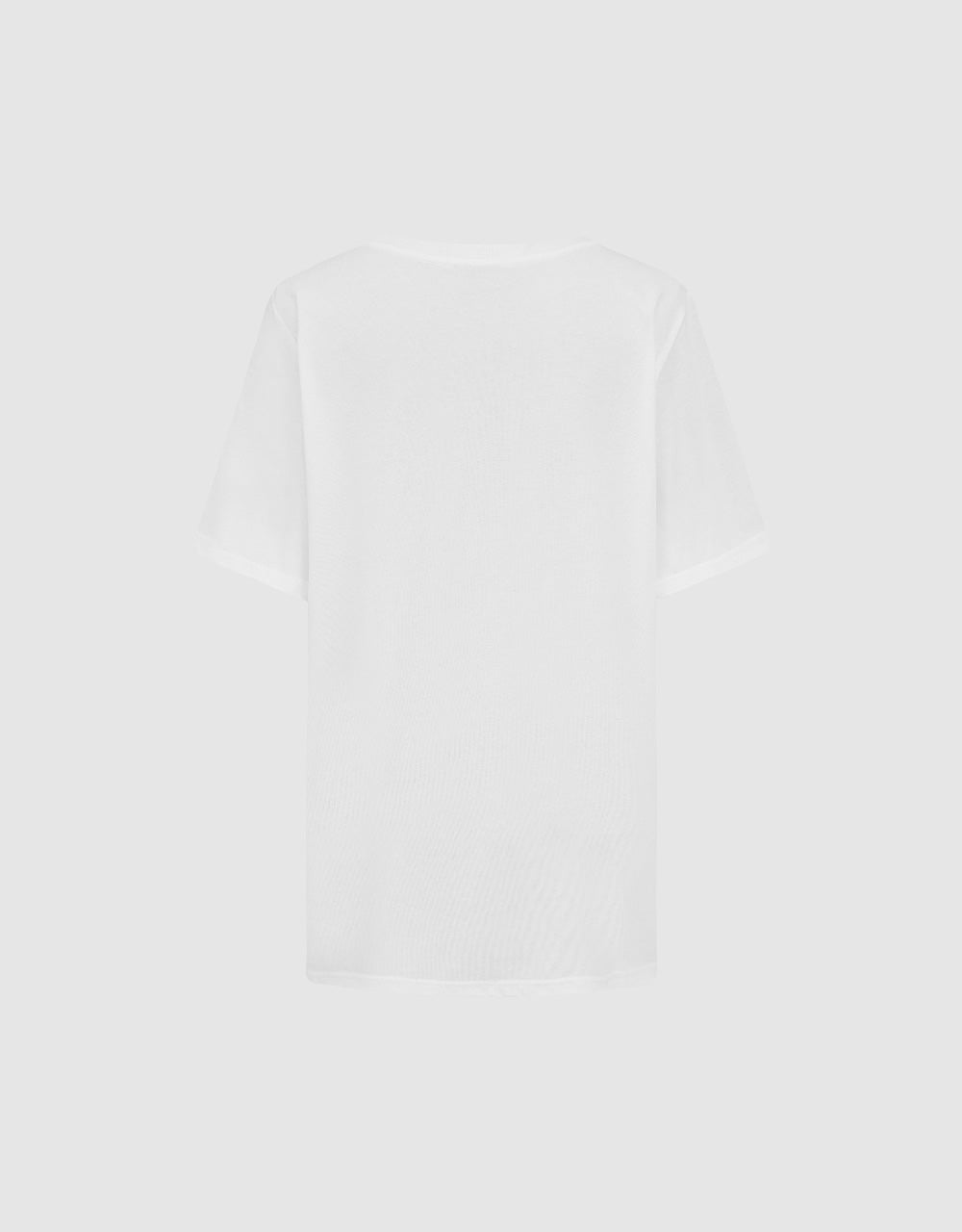 Letter Printed Crew Neck T-Shirt