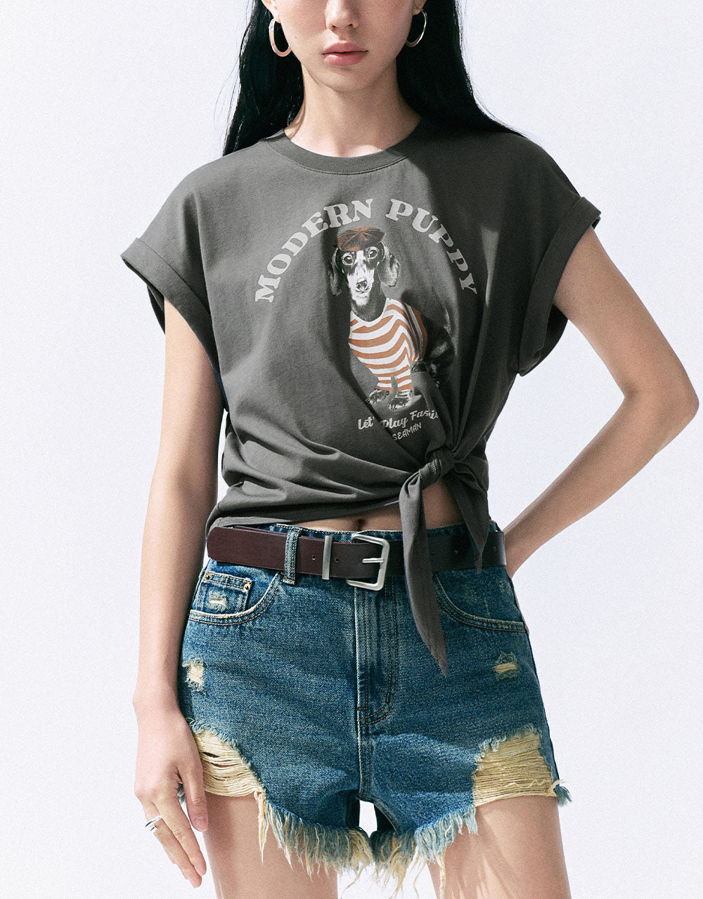 Printed Crew Neck T-Shirt