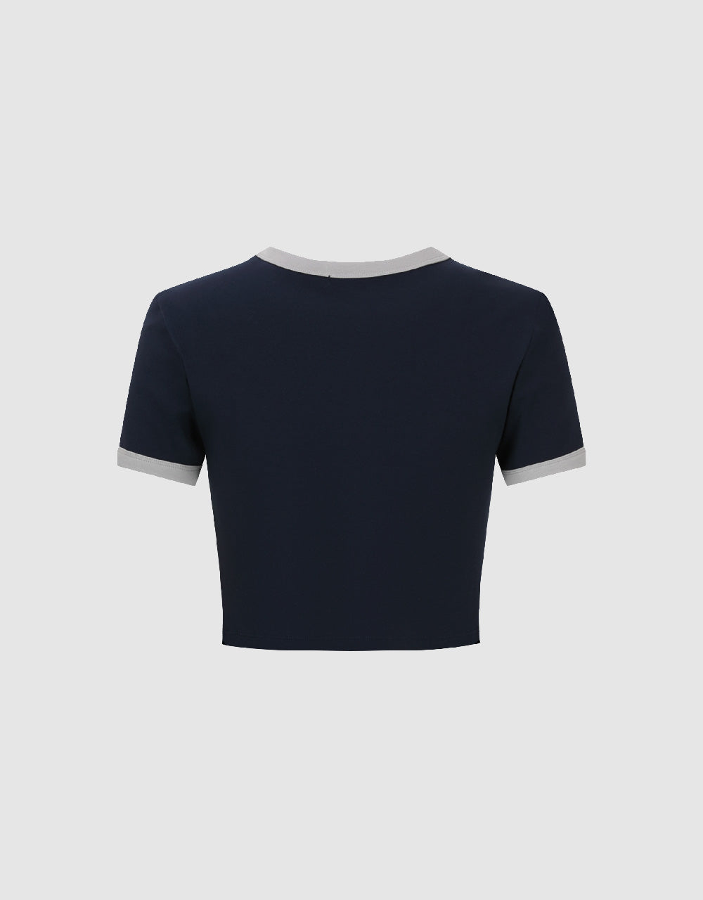 Letter Printed Crew Neck T-Shirt