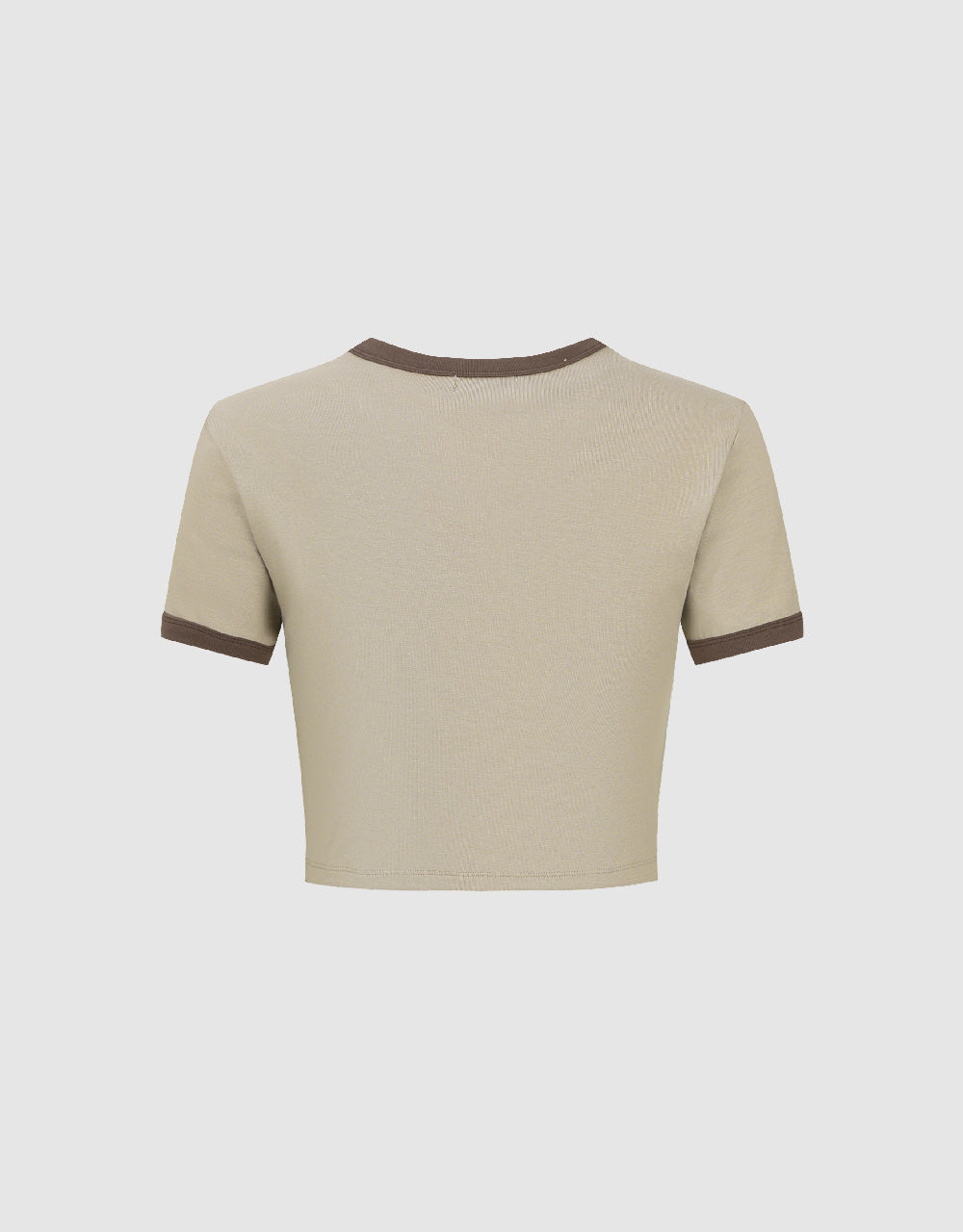 Letter Printed Crew Neck T-Shirt