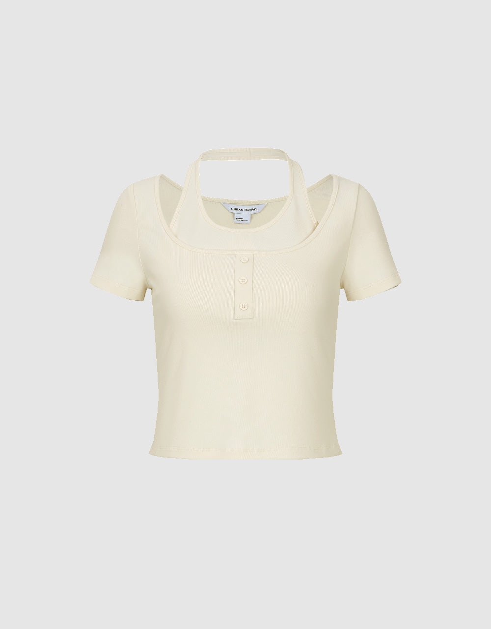 Halter Neck 2 In 1 T-Shirt