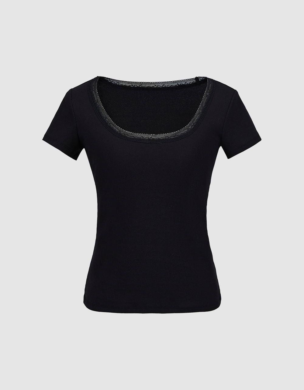 U Neck Skinny T-Shirt