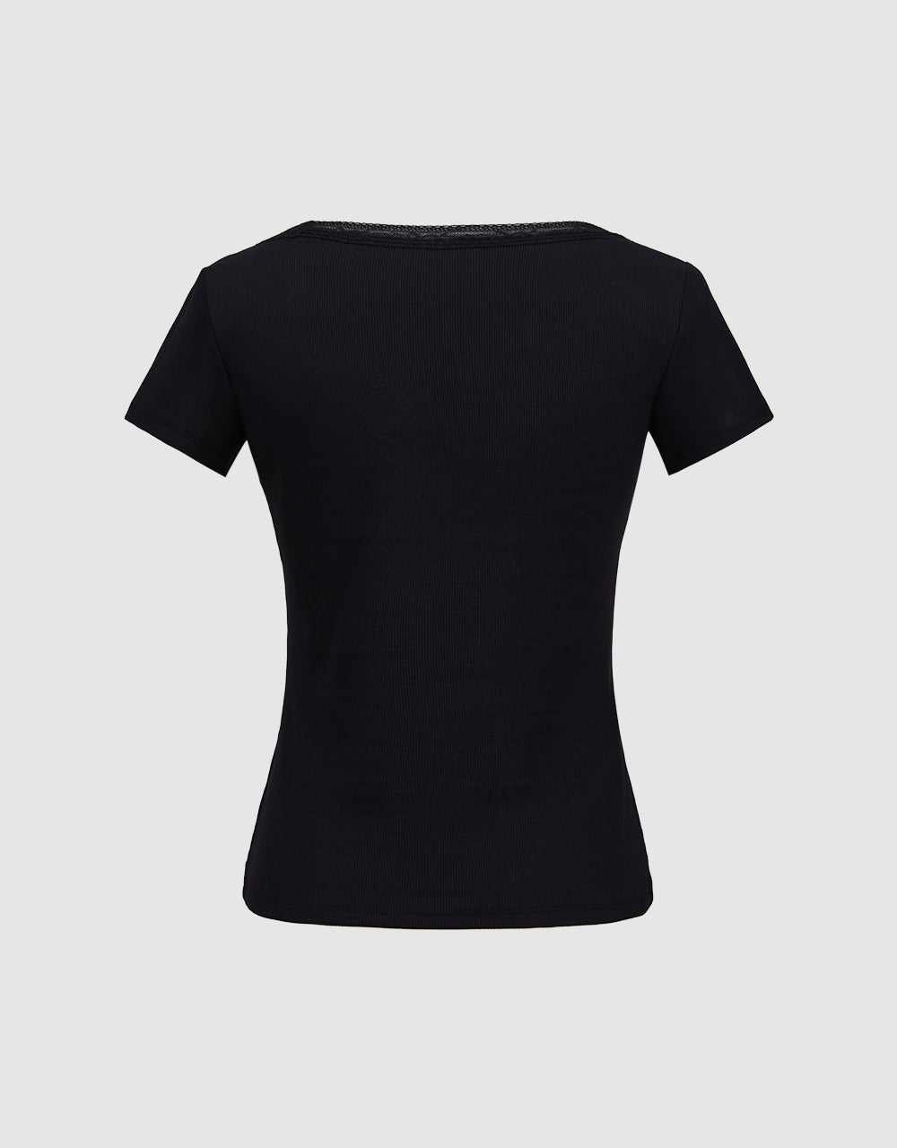 U Neck Skinny T-Shirt