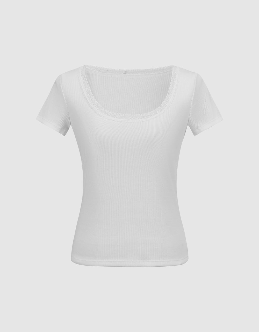 U Neck Skinny T-Shirt