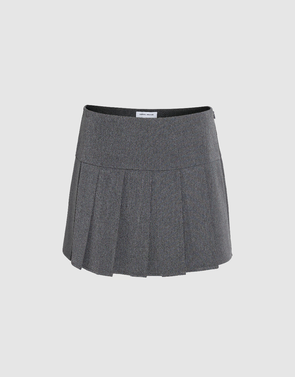 Pleated Mini A-Line Skirt