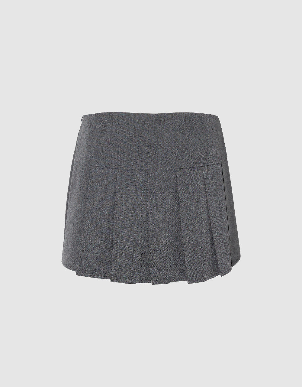 Pleated Mini A-Line Skirt