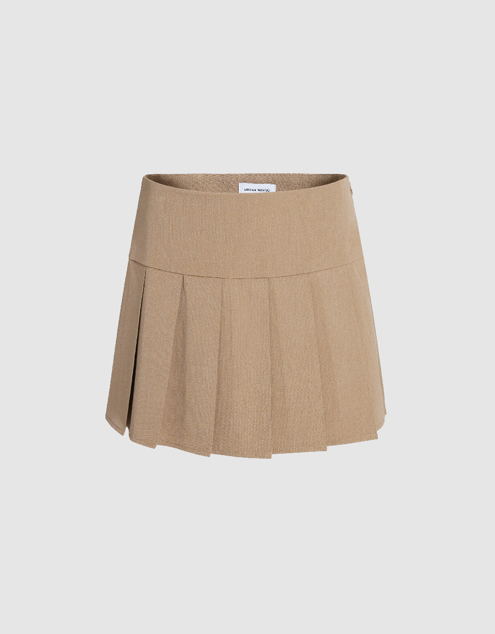 Pleated Mini A-Line Skirt