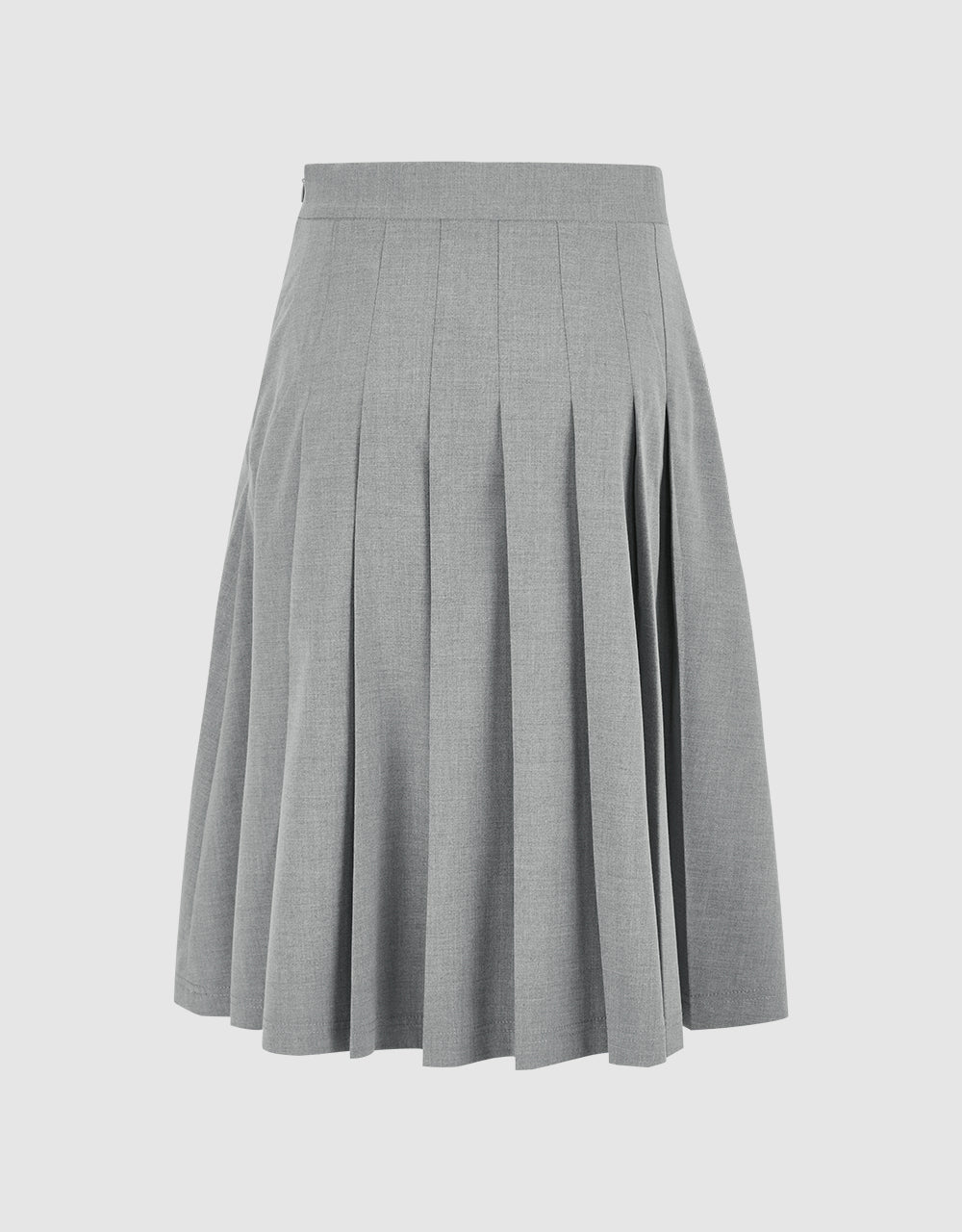 Pleated Midi A-Line Skirt