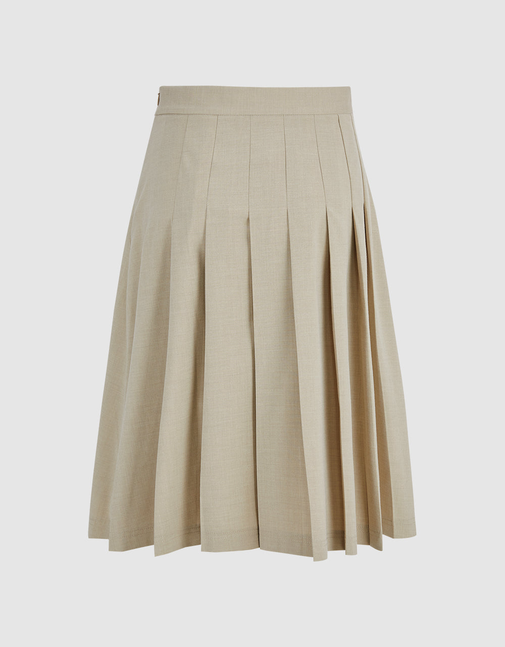 Pleated Midi A-Line Skirt