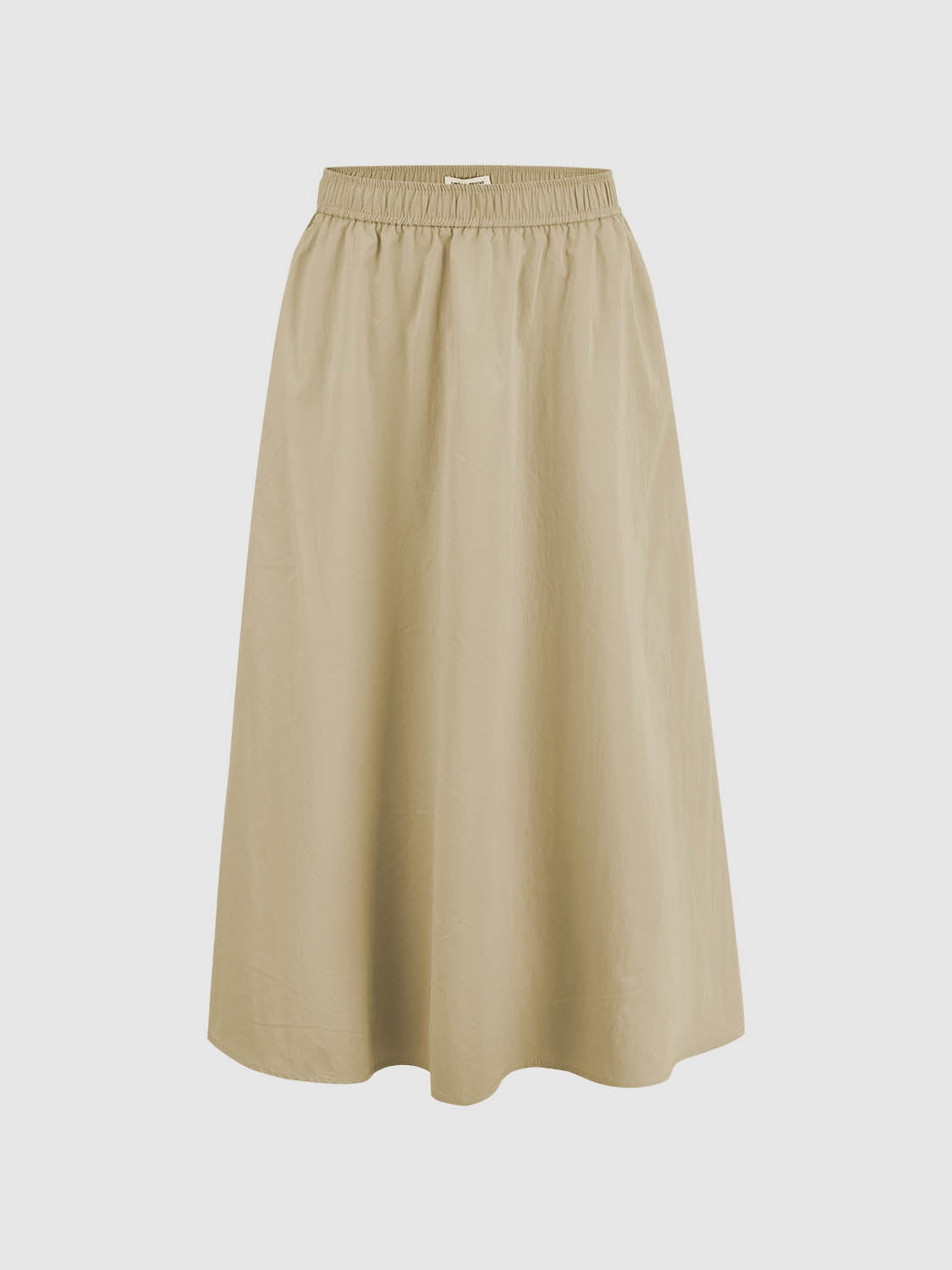 Elastic Waist A-Line Skirt