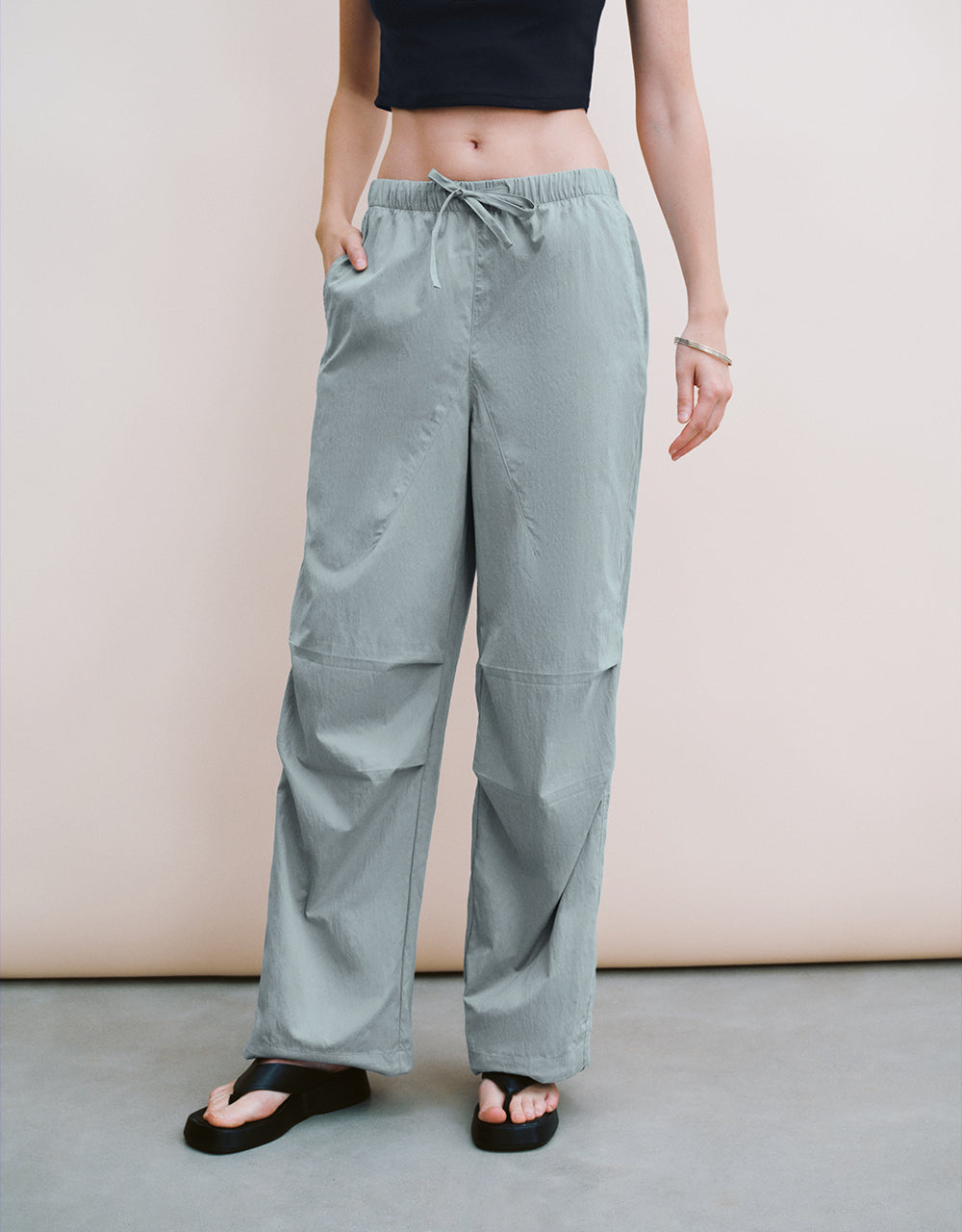 Elastic Waist Loose Jogger Pants