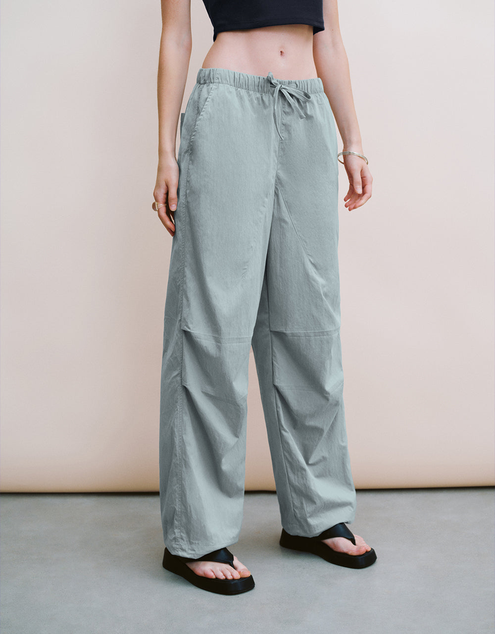 Elastic Waist Loose Jogger Pants