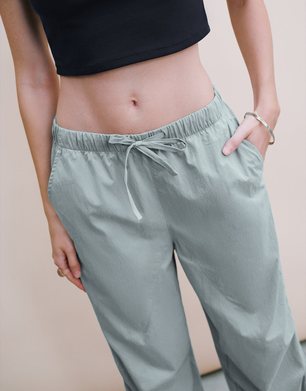 Elastic Waist Loose Jogger Pants