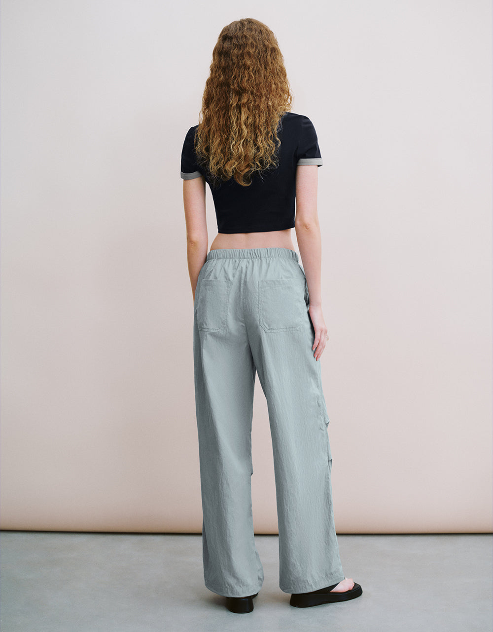 Elastic Waist Loose Jogger Pants