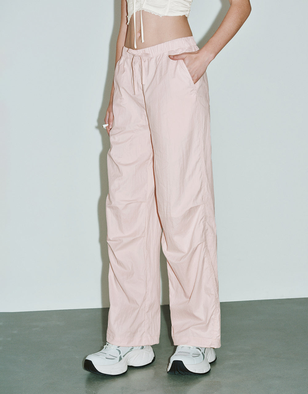 Elastic Waist Loose Jogger Pants