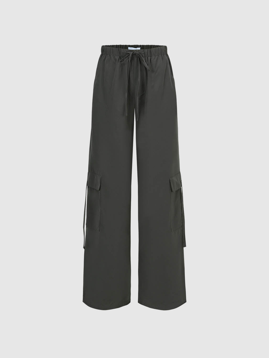 Drawstring Waist Straight Pants