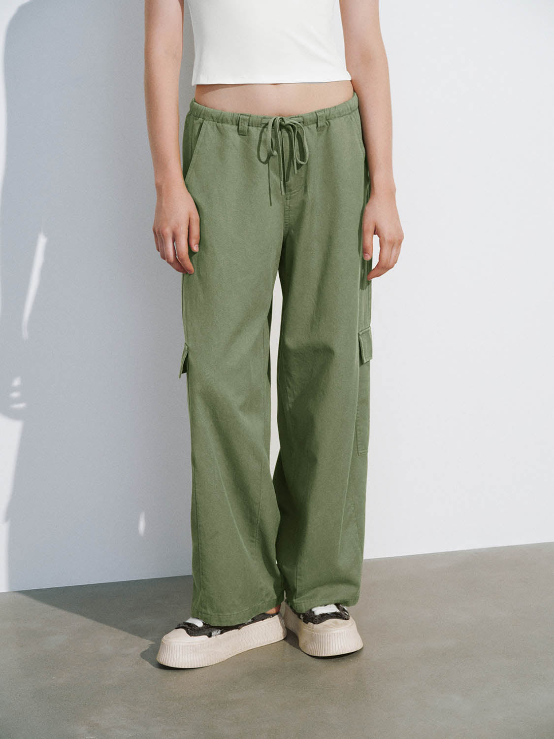 Drawstring Waist Jogger Pants