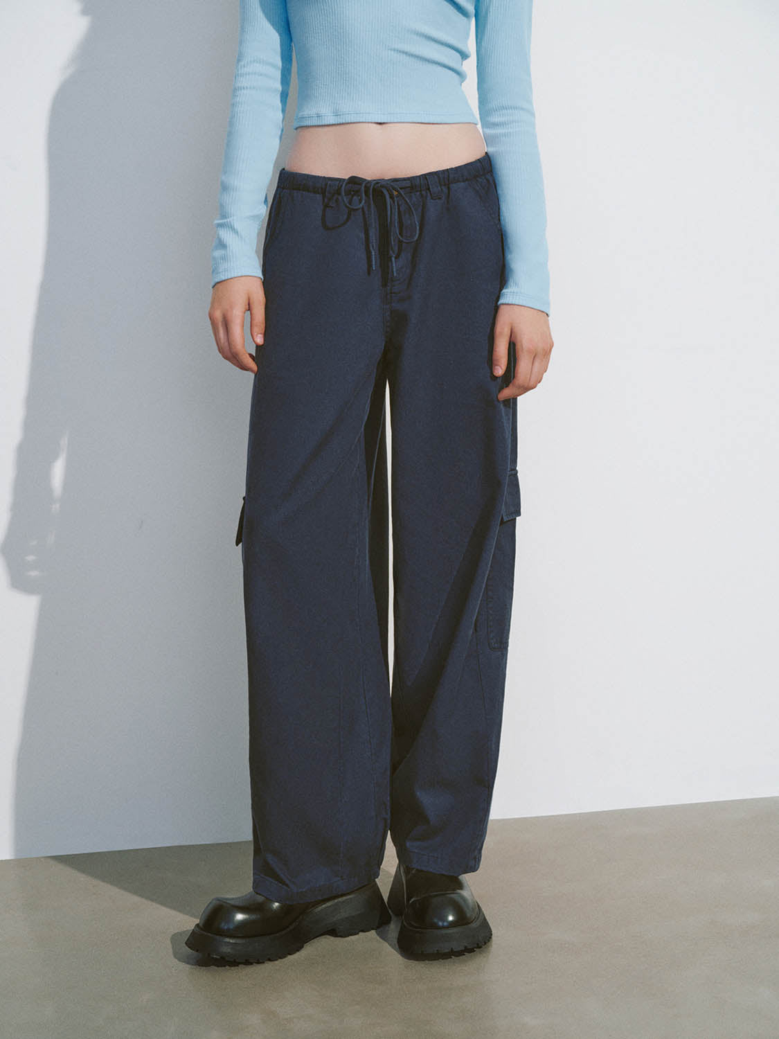 Drawstring Waist Jogger Pants