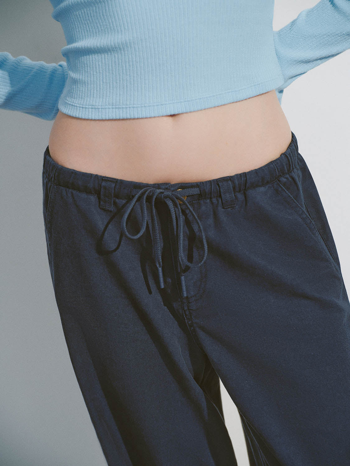 Drawstring Waist Jogger Pants