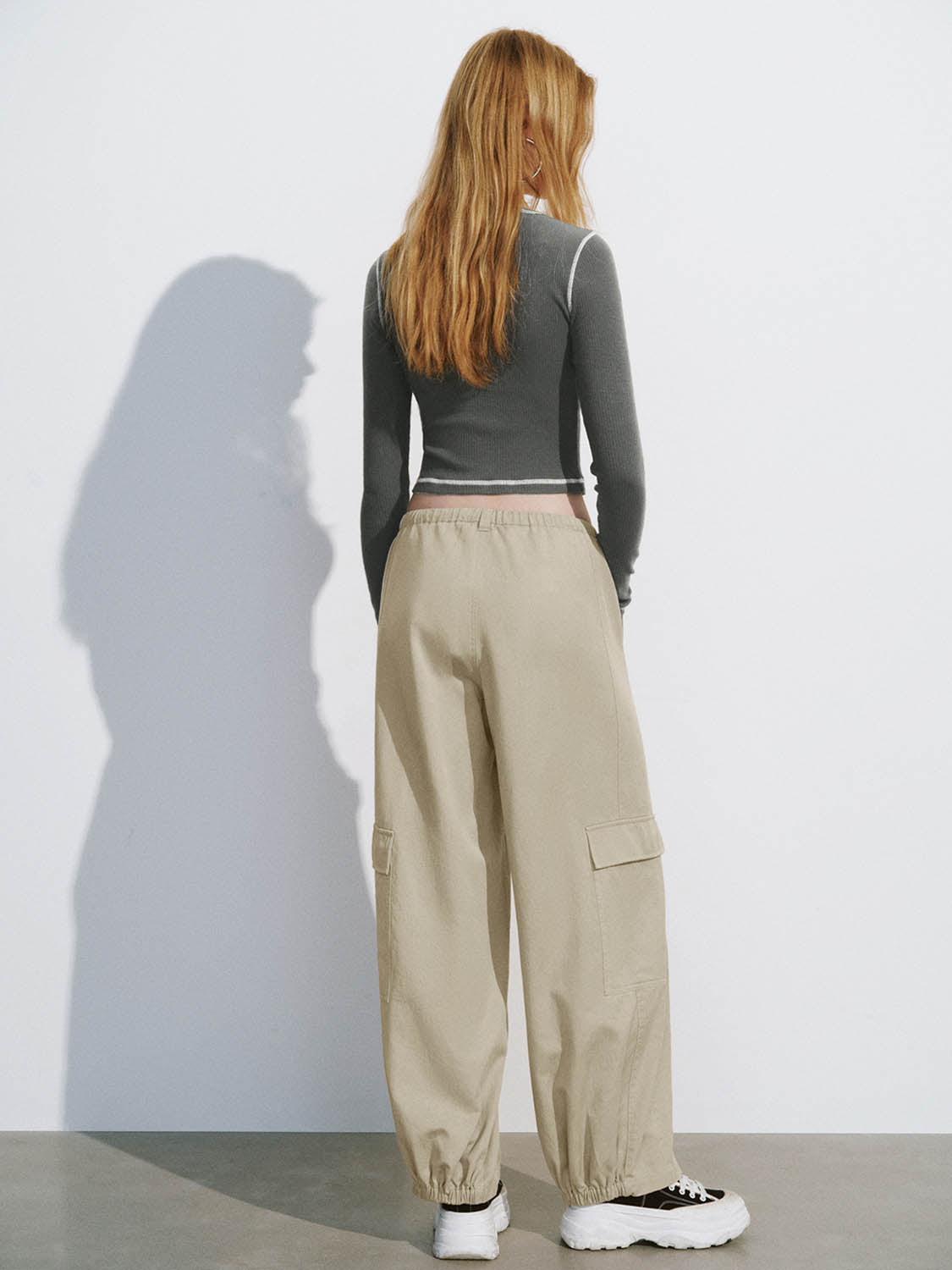 Drawstring Waist Jogger Pants