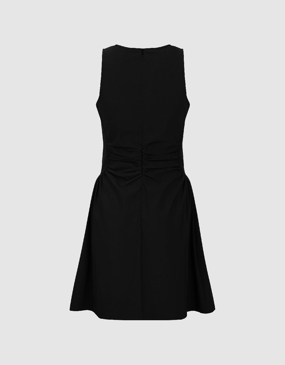 Sleeveless Crew Neck A-Line Dress