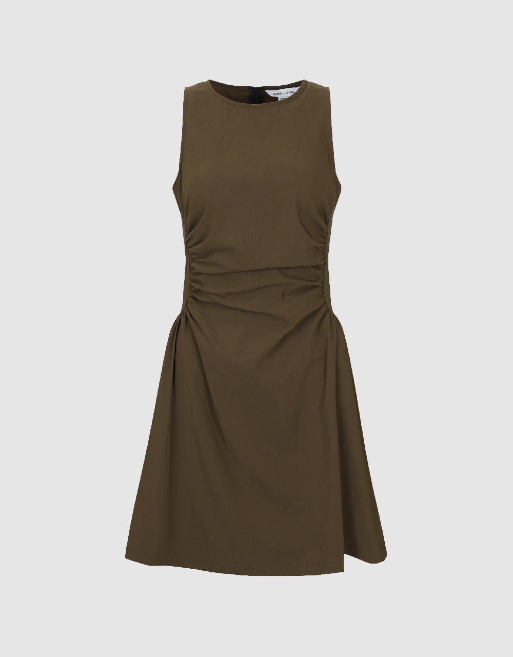 Sleeveless Crew Neck A-Line Dress