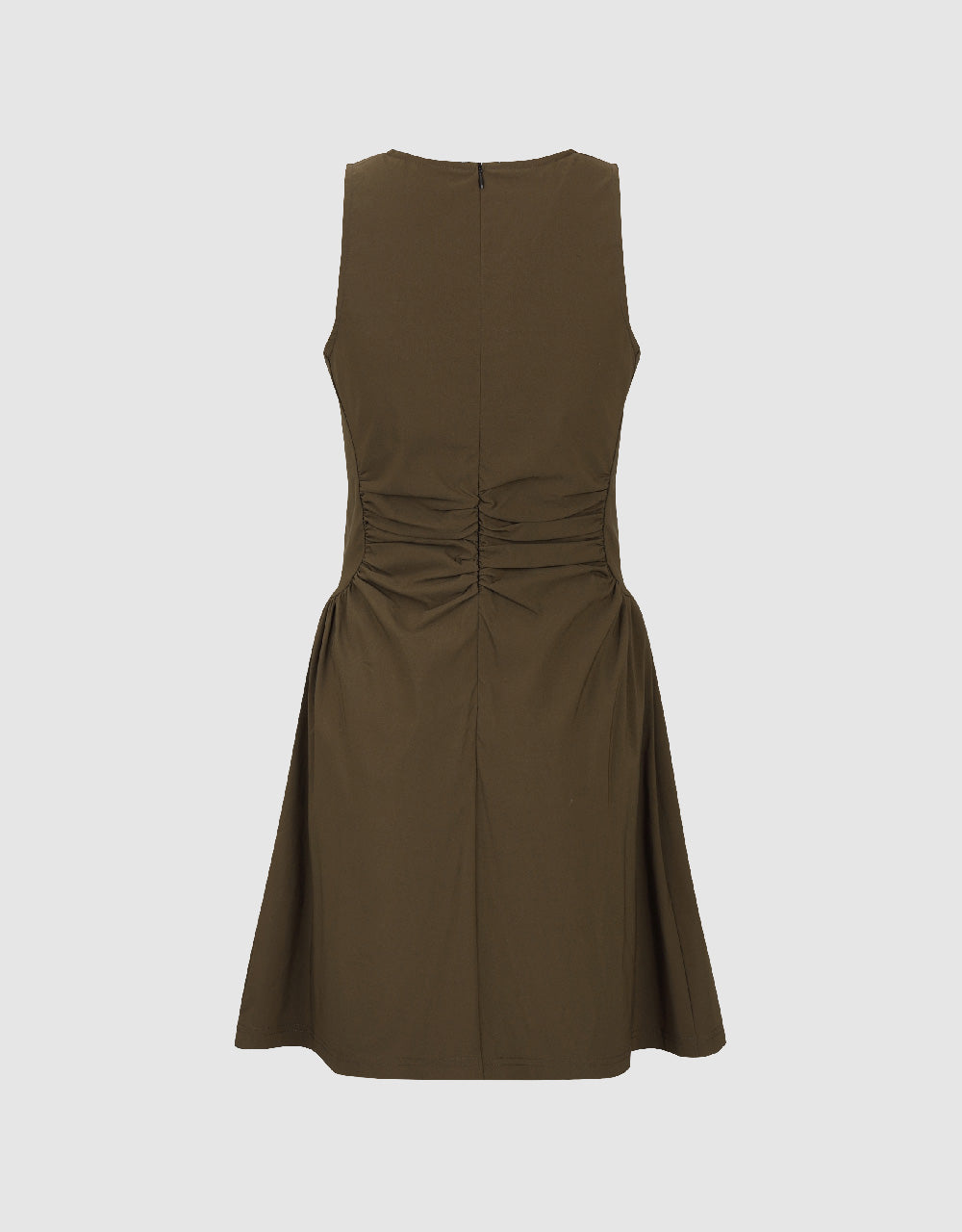 Sleeveless Crew Neck A-Line Dress