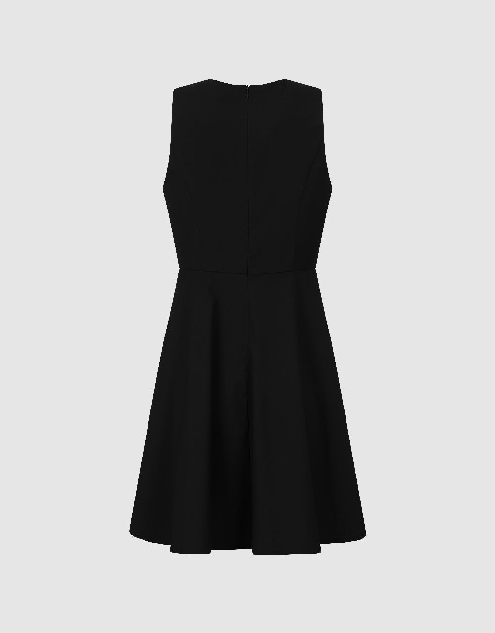 Sleeveless Crew Neck A-Line Dress