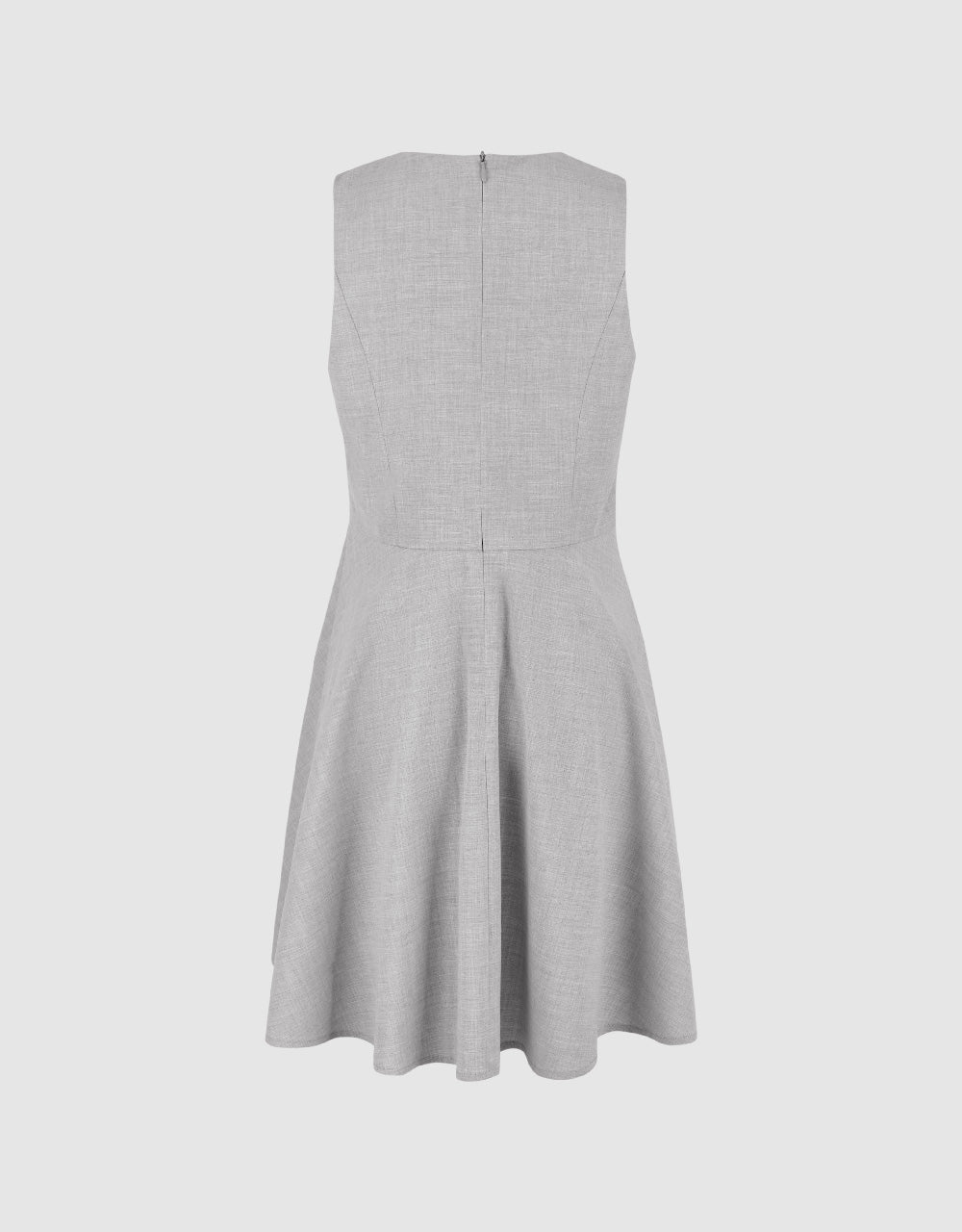 Sleeveless Crew Neck A-Line Dress