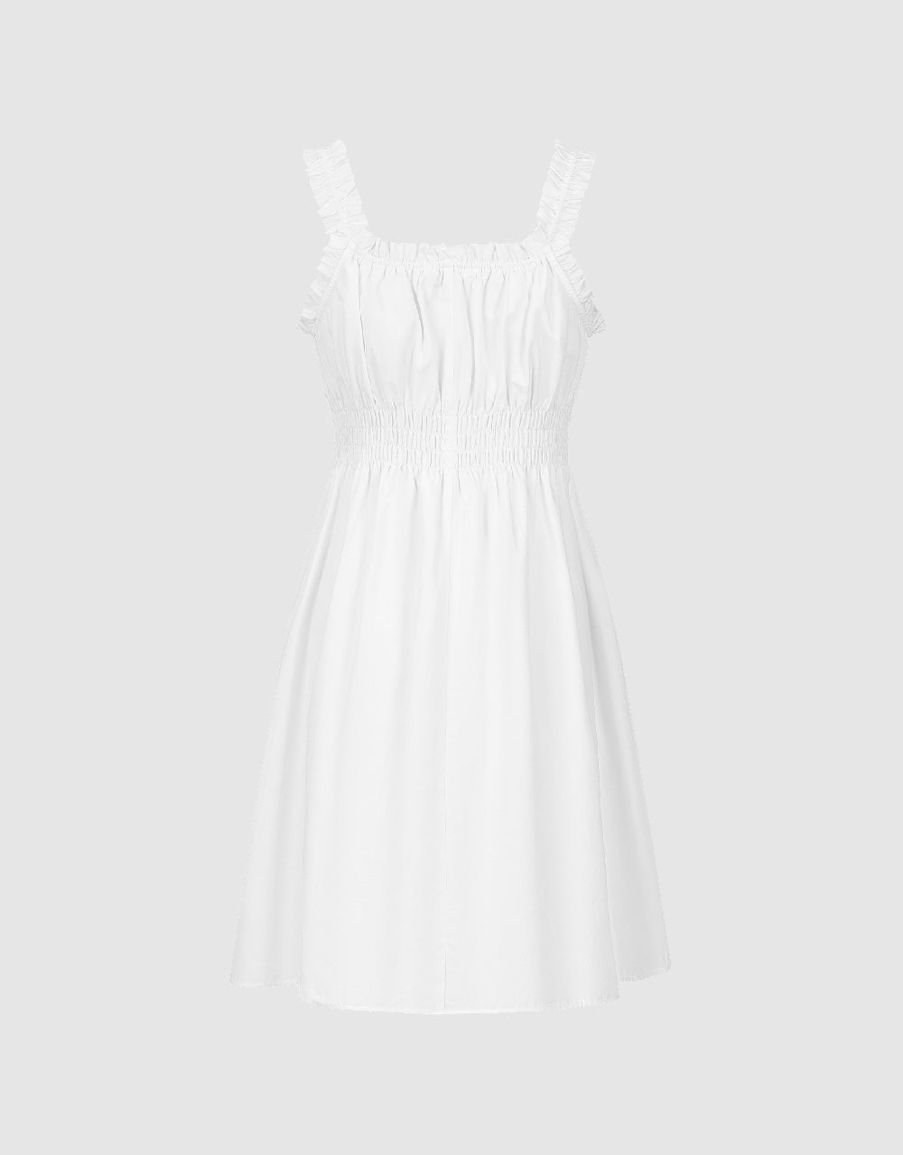 Sqare-cut Collar A-Line Dress