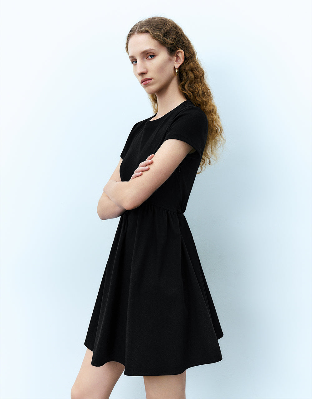 Crew Neck A-Line Dress