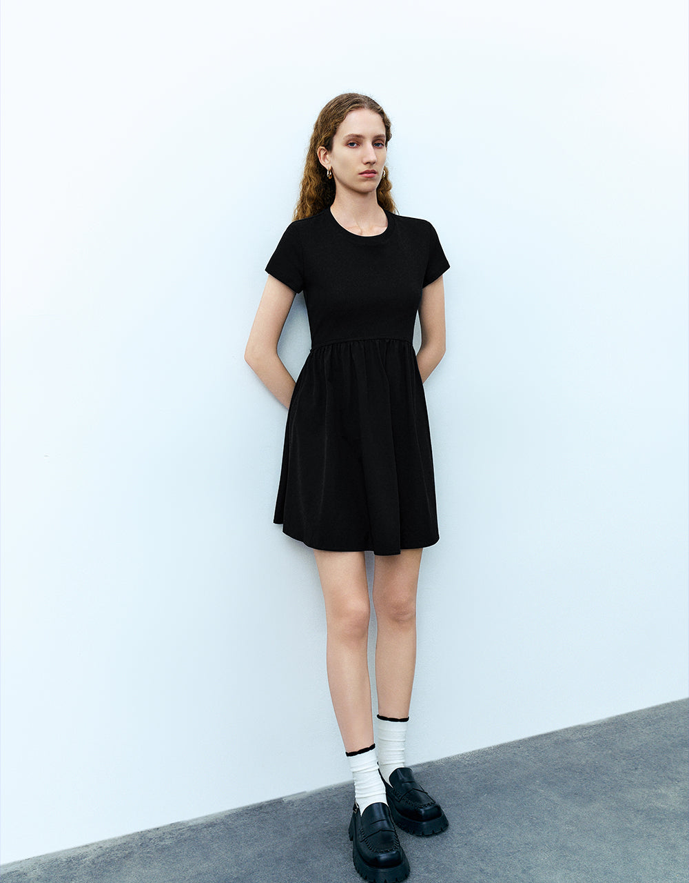 Crew Neck A-Line Dress