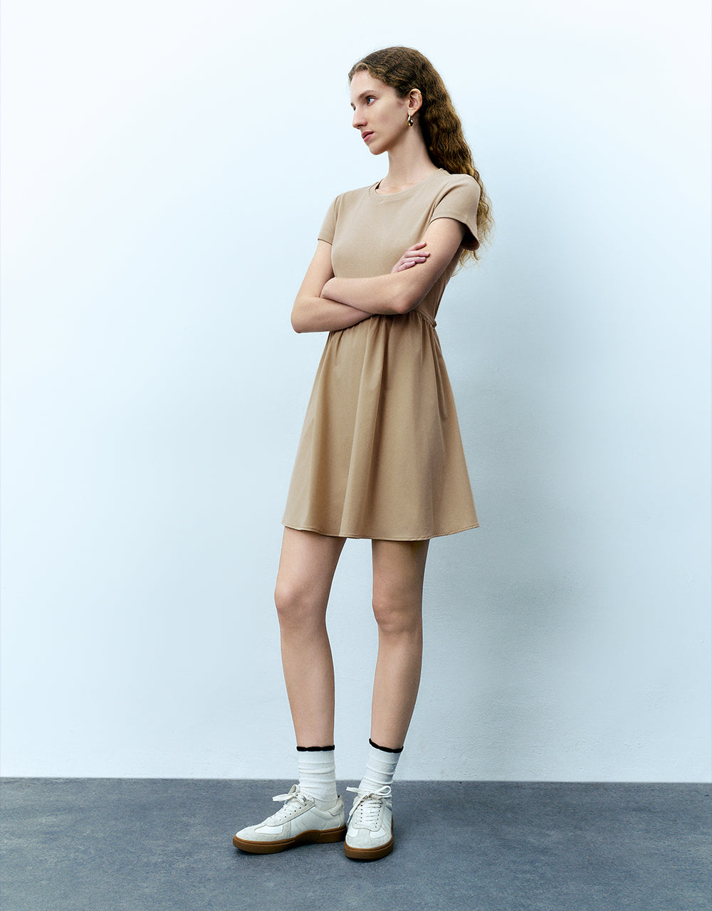 Crew Neck A-Line Dress