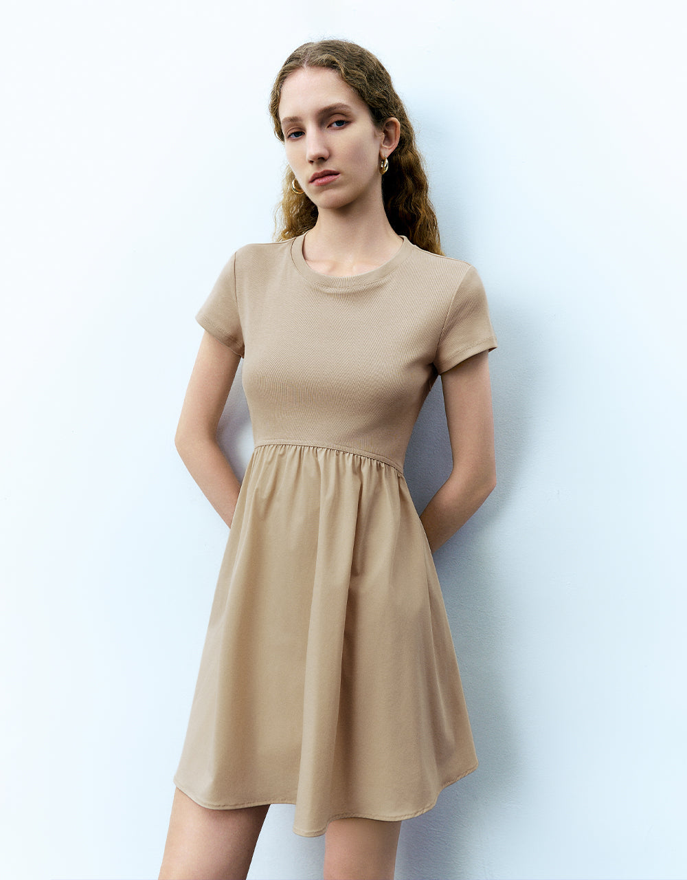 Crew Neck A-Line Dress