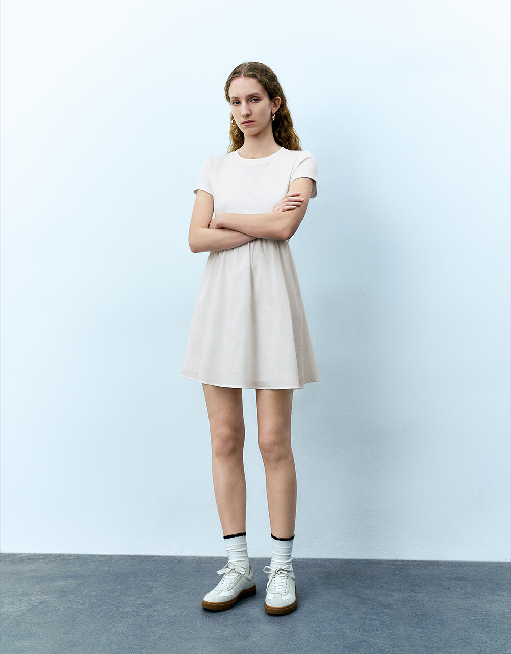 Crew Neck A-Line Dress