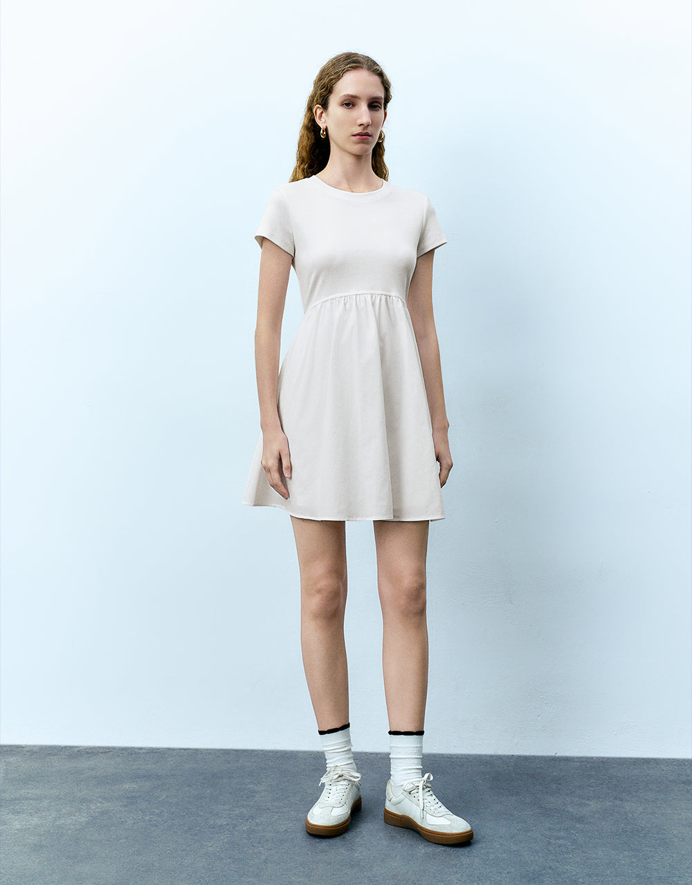 Crew Neck A-Line Dress