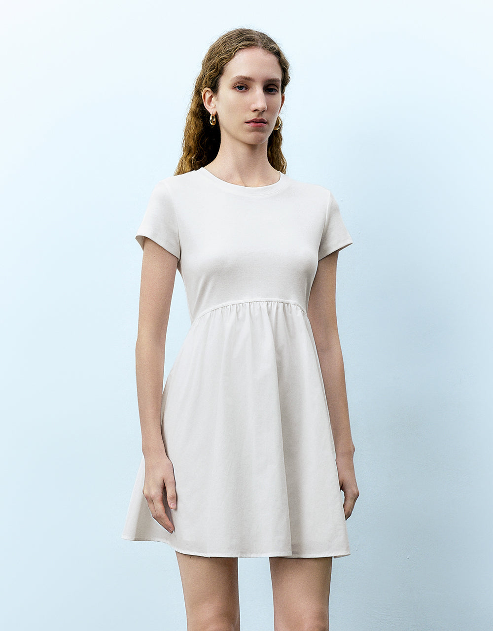 Crew Neck A-Line Dress